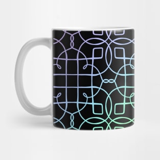 Chromatic Filigree Design (Diagonal Rainbow Ombre) Mug